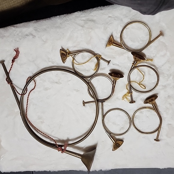 VINTAGE BRASS FRENCH HORN Other - VINTAGE BRASS FRENCH HORN  BUNDLE